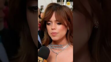 Jenna Ortega Can't Believe People Recreated Her Wednesday Dance #shorts