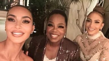 Kim Kardashian and Jennifer Lopez Celebrate Oprah’s Birthday