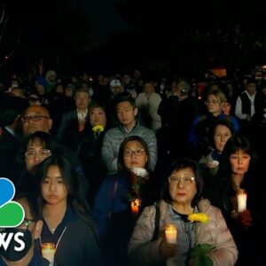 Mourners hold candlelight vigil for Monterey Park victims