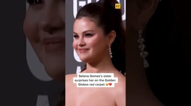 Selena Gomez And Her Sister at The Golden Globes ❤️ #shorts