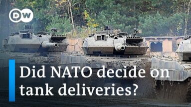 Defense ministers discuss tank deliveries at Ukraine Contact Group meeting in Ramstein | DW News