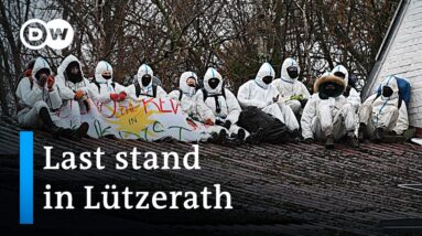 Police continue to forcibly evict climate activists in the occupied village of Lützerath | DW News
