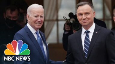 President Biden in Poland for the one-year anniversary of Russian invasion in Ukraine