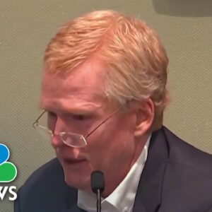 Alex Murdaugh describes murder scene of his wife and son while sobbing