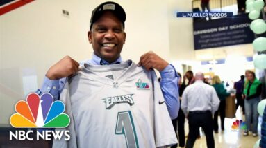 North Carolina students send their Eagles super fan teacher to the Super Bowl