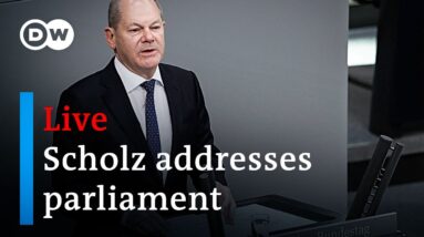 Live: Chancellor Scholz addresses German parliament | DW News