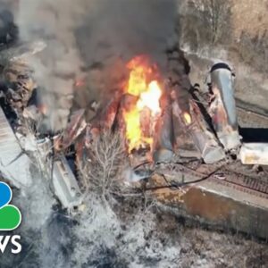 Ohio governor orders evacuations following train derailment