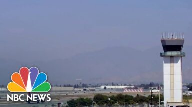 Passenger planes have a close call on Burbank Airport runway