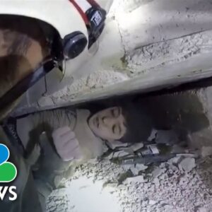 Videos show children rescued from buildings collapsed by earthquake in Syria and Turkey