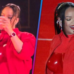 Rihanna Applies Fenty Mid-Super Bowl Performance!