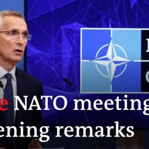 Live: NATO meeting, doorstep and opening remarks by Stoltenberg and defense ministers | DW News