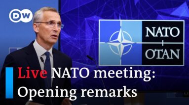 Live: NATO meeting, doorstep and opening remarks by Stoltenberg and defense ministers | DW News