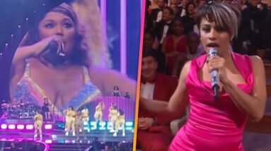 Watch Lizzo PARODY Ariana DeBose's BAFTAs Rap