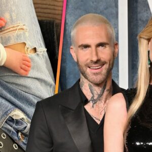 Behati Prinsloo Gives Glimpse of Third Child With Adam Levine
