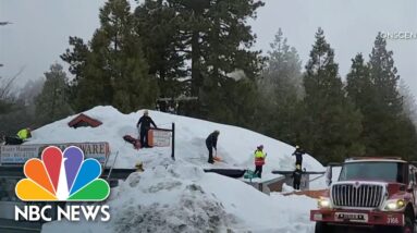 Californians stranded in snow after relentless winter storms