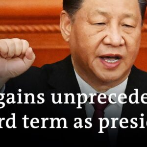 China hands Xi Jinping historic third term as president | DW News