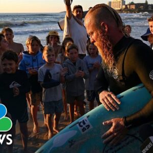 Former pro surfer breaks world record for longest recorded surfing session