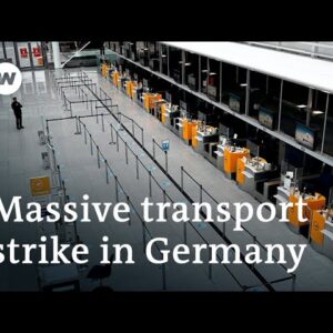 Germany braces for 'mega-strike' targeting rail and air travel | DW News