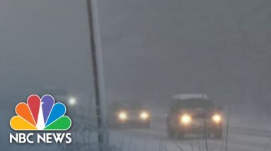 Northeast hit with winter storm, California recovering from record rainfall
