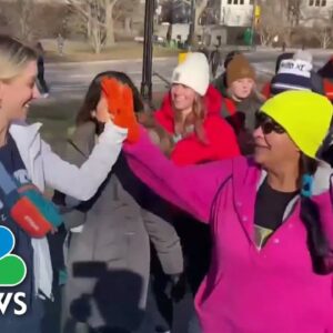 'Hot Girl Walk' for gender justice in sports on International Women's Day