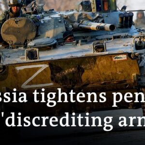 Moscow court jails man over posts about military | DW News