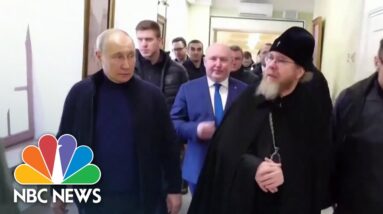 Putin tours Crimea on anniversary of annexation from Ukraine