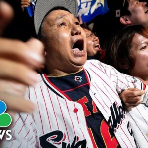 Watch: Japanese baseball fans go wild after World Baseball Classic win