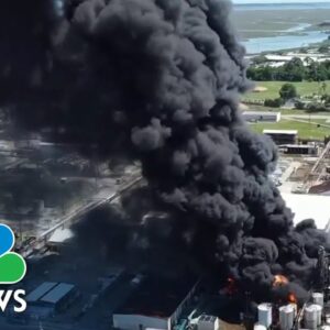Crews battle blaze at Georgia industrial plant as nearby residents evacuate