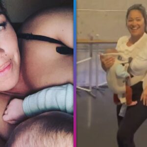 Gina Rodriguez DANCES With Newborn Son!