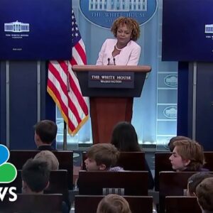 Child asks Karine Jean-Pierre about Biden's efforts to fight gun violence