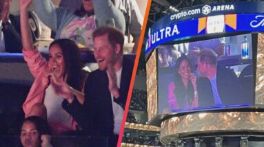 Meghan Markle and Prince Harry Make SURPRISE Appearance at Lakers Game