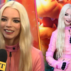 Anya Taylor-Joy COSPLAYS as Princess Peach at ‘Super Mario Bros.’ Premiere