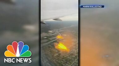Ohio flight makes emergency landing after fire