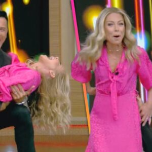 Kelly Ripa Suffers Wardrobe Malfunction on Mark Consuelos' Second Day at 'Live'
