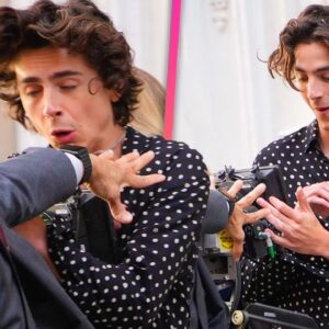 Timothée Chalamet Seemingly Breaks a Camera After On-Set Mishap