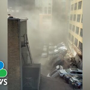 Video shows aftermath of NYC garage collapse that left one person dead