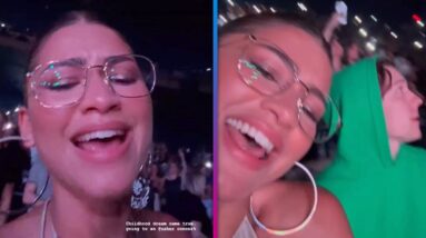 Zendaya BELTS OUT Usher Lyrics Next to Tom Holland