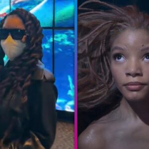 Halle Bailey SNEAKS Into a Little Mermaid Screening!