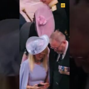 Katy Perry searches for her seat at the King's Coronation #shorts