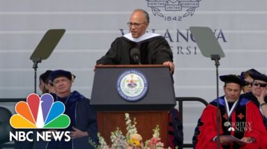 Lester Holt delivers inspiring speech to Villanova graduates