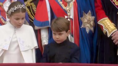 Prince Louis Pouts as Royal Family Greets Crowd After Coronation