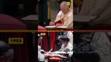 Queen Elizabeth II vs King Charles III Coronation Ceremonies #shorts