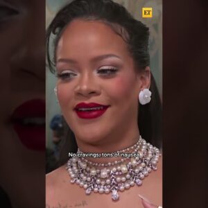 Rihanna has so much love on the brain at the 2023 Met Gala #shorts