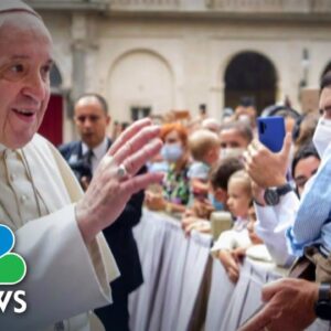 Pope Francis shows world his health is improving two months after hospitalization