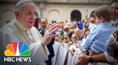 Pope Francis shows world his health is improving two months after hospitalization