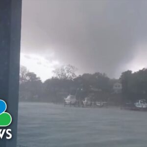 Tornado strikes Virginia coast, leaving behind trail of damage