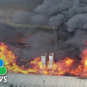Two construction workers missing following massive fire in Charlotte