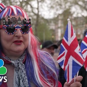 Watch: Excited royal fans await the coronation of King Charles III