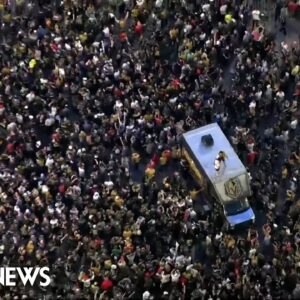 Golden Knights fans celebrate Stanley Cup win