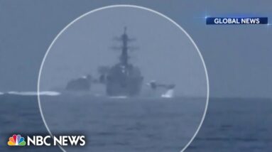 Chinese warship has close call with American destroyer in Taiwan Strait